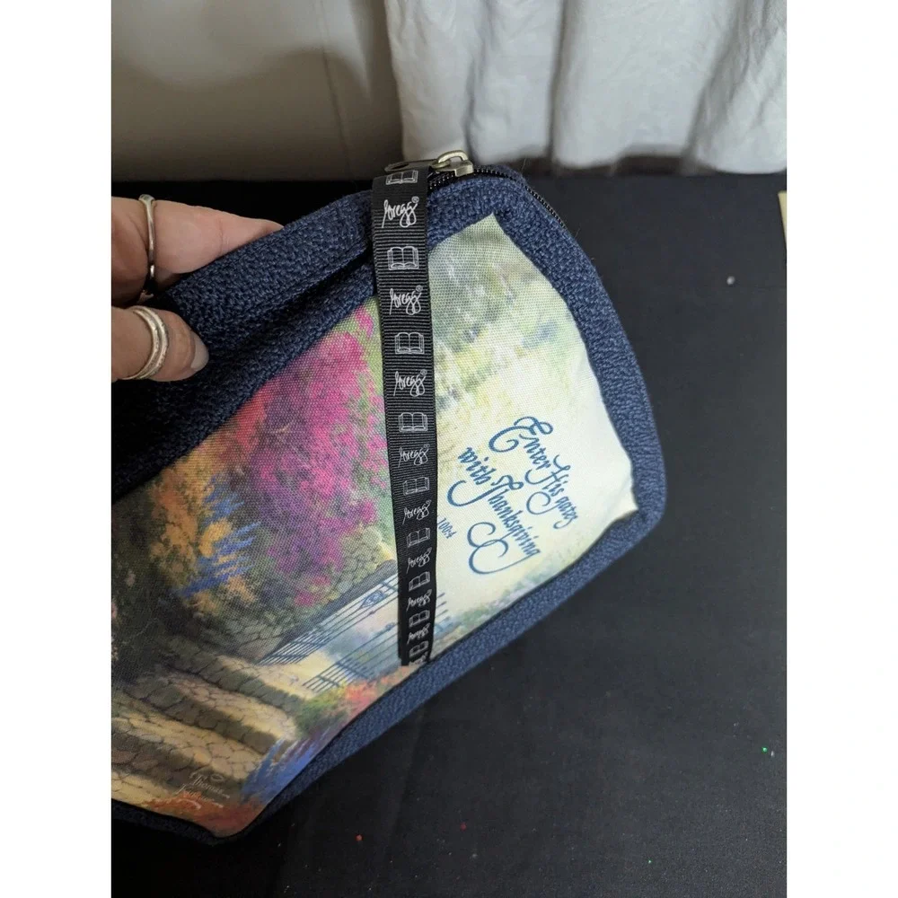 Gregg XL fabric‎ bible cover case ENTER HIS GATES with THANKSGIVING Psalm 100:4